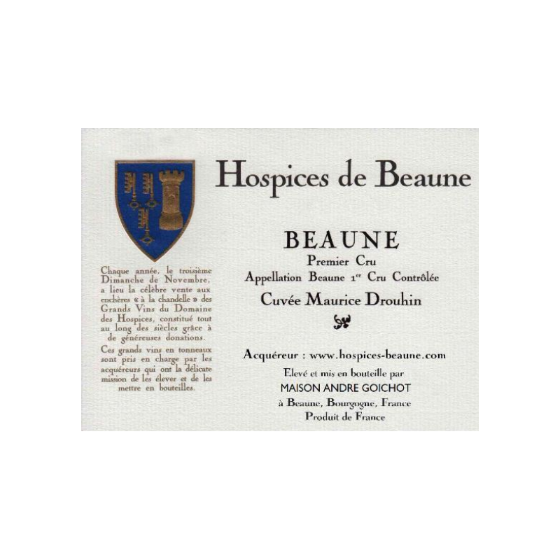 Hospices de Beaune Beaune Premier Cru Cuvée Maurice Drouhin 2020