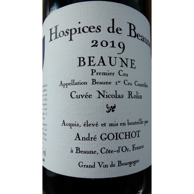 Hospices de Beaune Premier Cru Beaune Cuvee Nicolas Rolin 2019