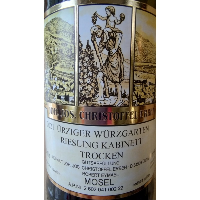 CHRISTOFFEL ERBEN Riesling Kabinett Trocken 2021 Ürzig Würzgarten