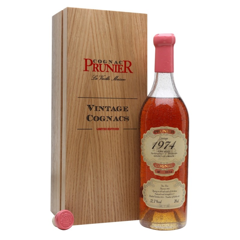 Prunier 1974 Vintage Fins Bois Cognac